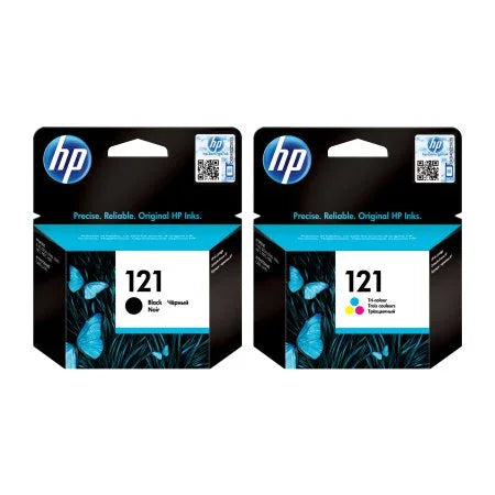 Hp 121 Black & Hp 121 Colour 121, CC640HE CC643HE Ink Cartridges - eBuy UAE